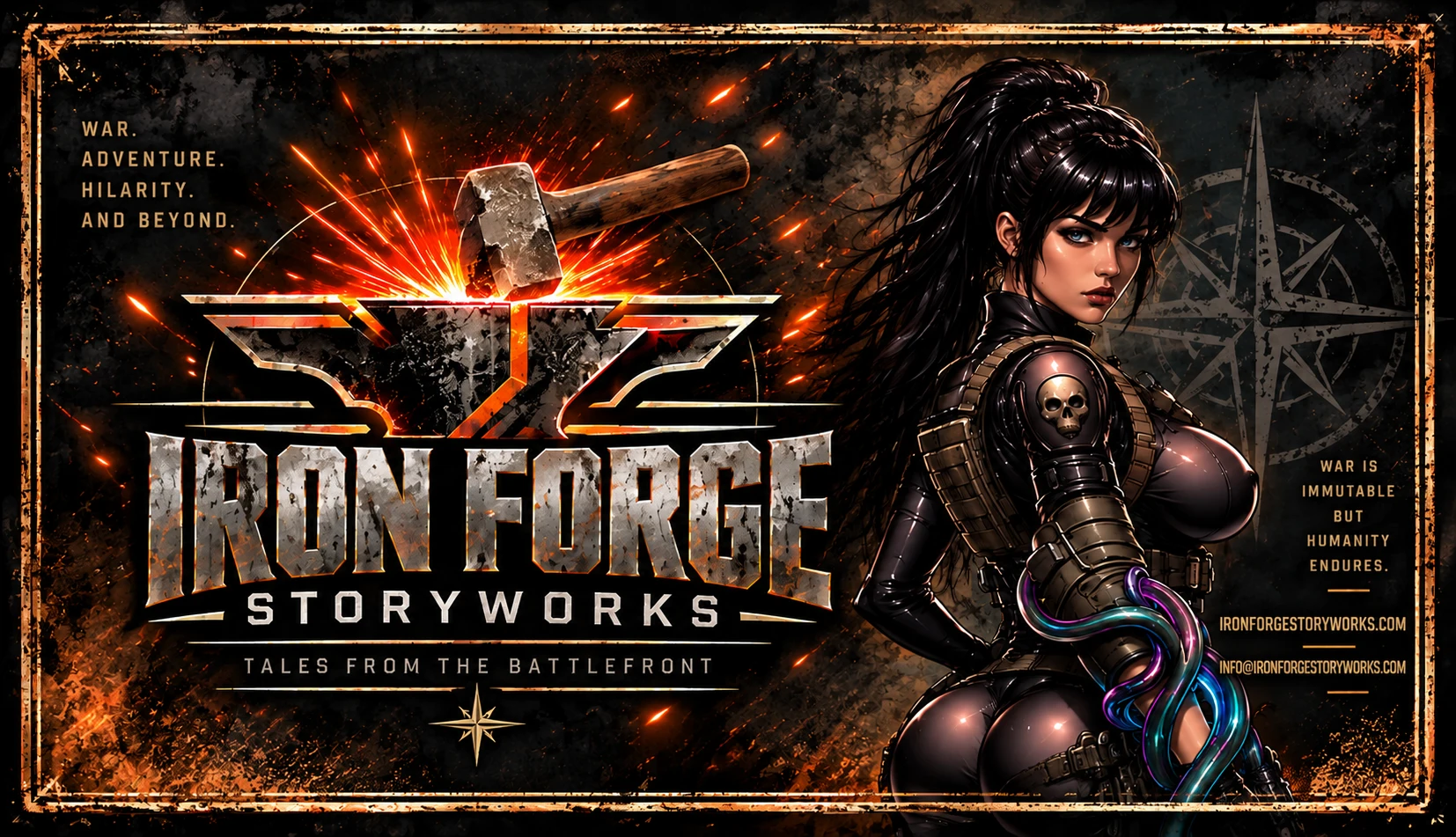 Iron Forge Banshee business-card art