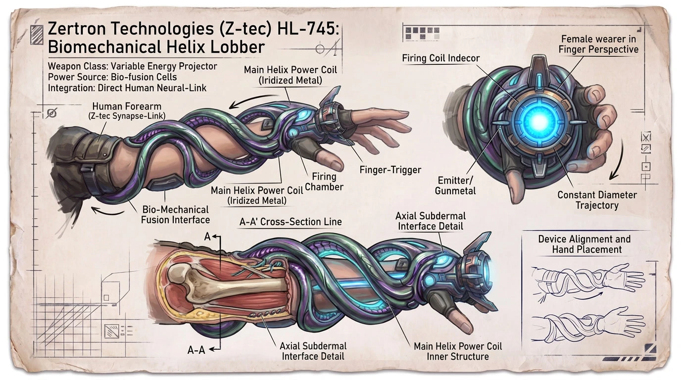 HL-745 biomechanical Helix Lobber technical reference